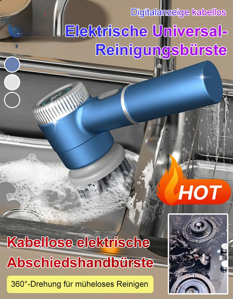Digitale kabellose elektrische Universal-Reinigungsbürste