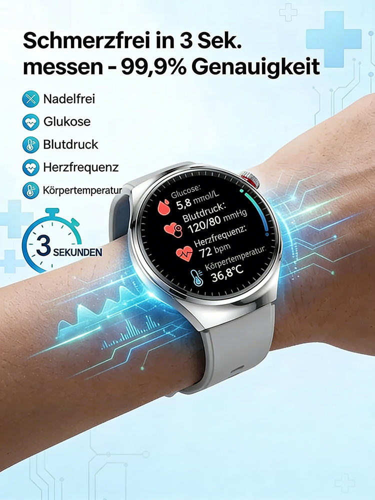 Premium Upgrade Smartwatch ✨ Bluetooth Telefonie✨ NFC Funktion ✨ Universal Kompatibel ⌚💳