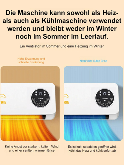 [Monatliche Stromkosten von nur 1 Euro]【Haushalt Wand montierte mobile Klimaanlage Heizung Heizung】50% Rabatt.Konstante Temperatur, leise, zirkulierende Heizung.