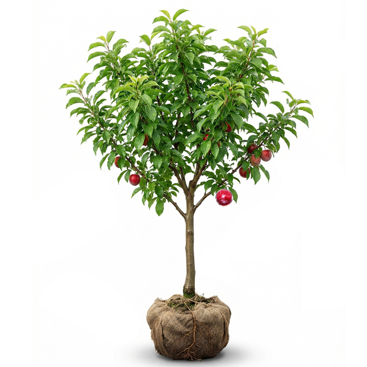 Australischer kernloser  Zuckereisroter Pflaumenbaumsetzling| Winterhart und Ertragreich 🍑🌳