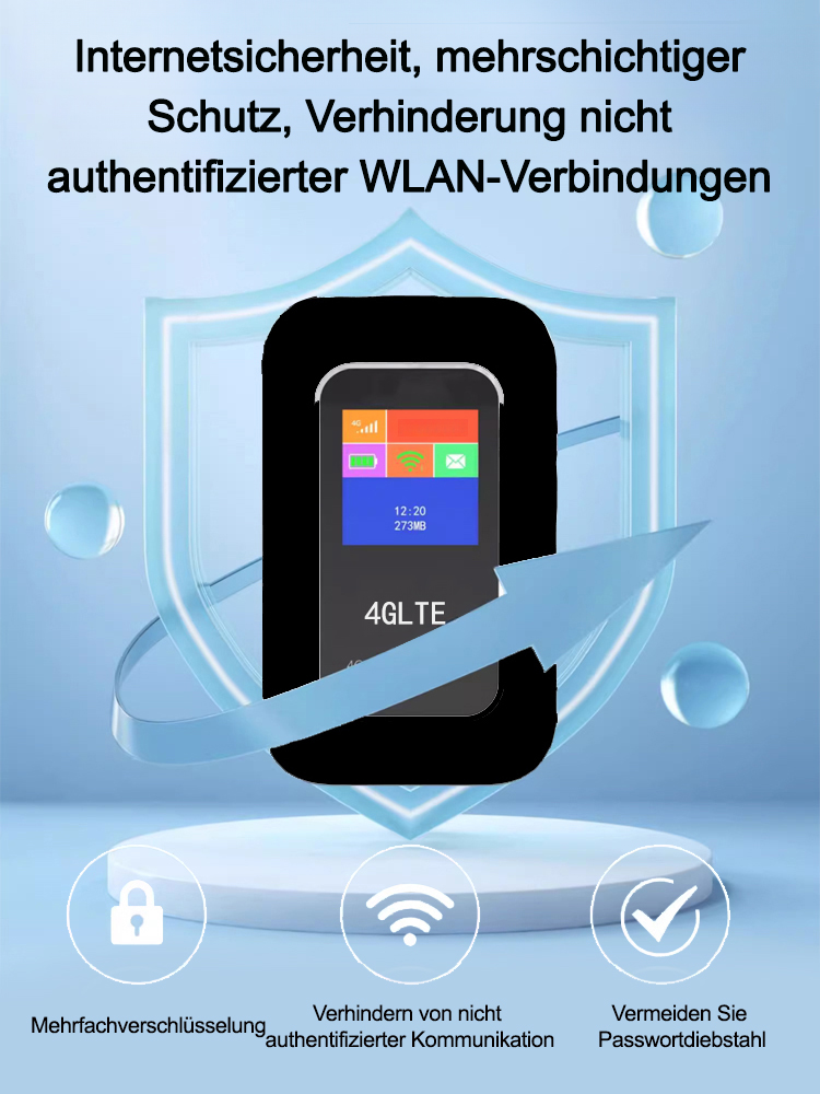 Farbbildschirm tragbares mobiles WLAN fürs Auto