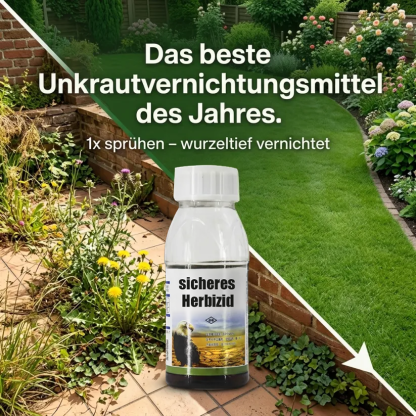 ✅👍Ultimatives Profi-Unkrautvernichter-Konzentrat: 1 Kappe für 1000 m² – Sichtbar in 3 Stunden & 3-fache Geld-zurück-Garantie！