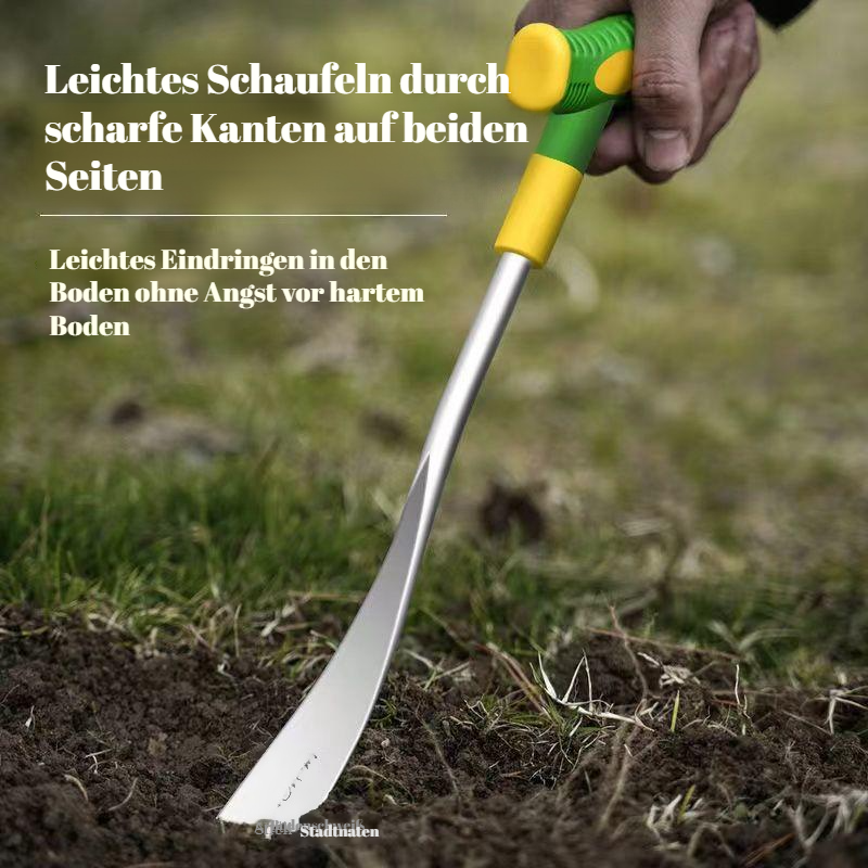 Manganstahl Zwiebelspaten Gemüsespaten Knoblauchspaten gehärteter Zwiebelspaten