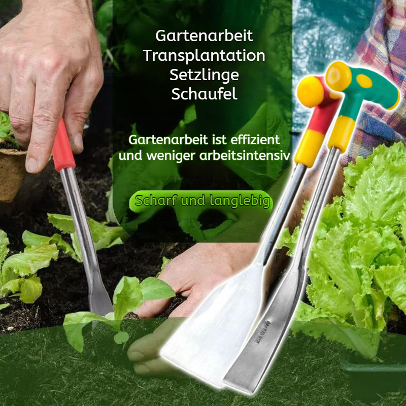 Manganstahl Zwiebelspaten Gemüsespaten Knoblauchspaten gehärteter Zwiebelspaten