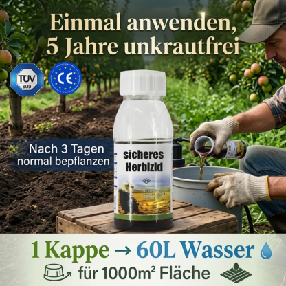 ✅👍Ultimatives Profi-Unkrautvernichter-Konzentrat: 1 Kappe für 1000 m² – Sichtbar in 3 Stunden & 3-fache Geld-zurück-Garantie！