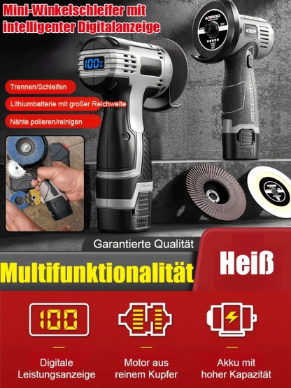  【Hafenkontingent – Restposten】Nur noch 800 Stück: Multifunktionaler Winkelschleifer nach deutschem Standard zum Sonderpreis – Schneiden, Polieren & Entrosten in einem Gerät, präzise Drehzahlregelung im Millisekundenbereich