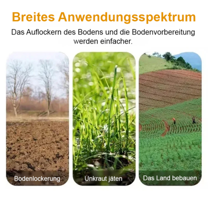 【Handgeschmiedet von den Meistern aus Yan-Sanjo】Rechen aus Manganstahl | Getestet und zertifiziert von einer führenden Universität in München | Rostfrei für 20 Jahre | 40m² in 5 Min  | Spart 80 % der Zeit beim Unkrautjäten ✨