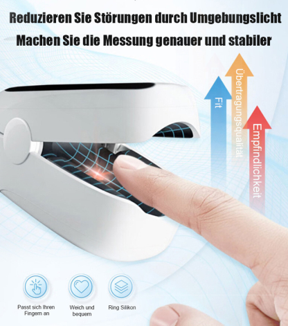 【99 % Genauigkeit – bei ungenauem Ergebnis 10-fache Geld-zurück-Garantie】Einmal kaufen, lebenslang kostenlose Blutzucker- und Sauerstoffmessung