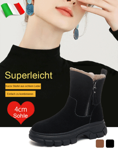 【Kaninchenfell-Doppelreißverschluss-Schneestiefel】50% Rabatt.