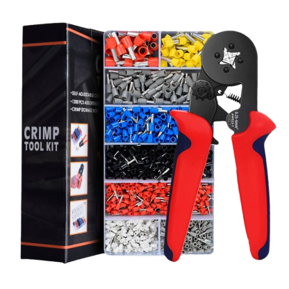 [Hochleistungs-Crimpzange] inklusive 800 ultra-energiesparender Kupferkernverbinder