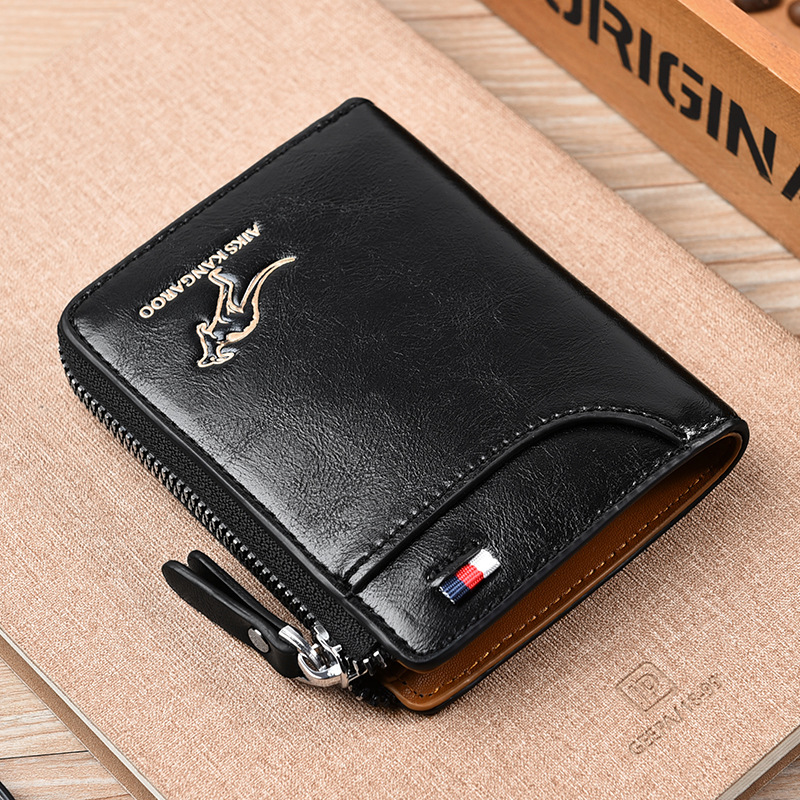 100% echtes Leder. AIKS KANGAROO 【Anti-Diebstahl-Brieftasche】80% Rabatt.Mehrere Taschen bieten hervorragende Aufbewahrungsmöglichkeiten, und das elegante Design sorgt für Benutzerfreundlichkeit!