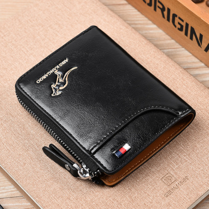 100% echtes Leder. AIKS KANGAROO 【Anti-Diebstahl-Brieftasche】80% Rabatt.Mehrere Taschen bieten hervorragende Aufbewahrungsmöglichkeiten, und das elegante Design sorgt für Benutzerfreundlichkeit!