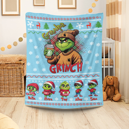 Christmas Cartoon Custom Blanket