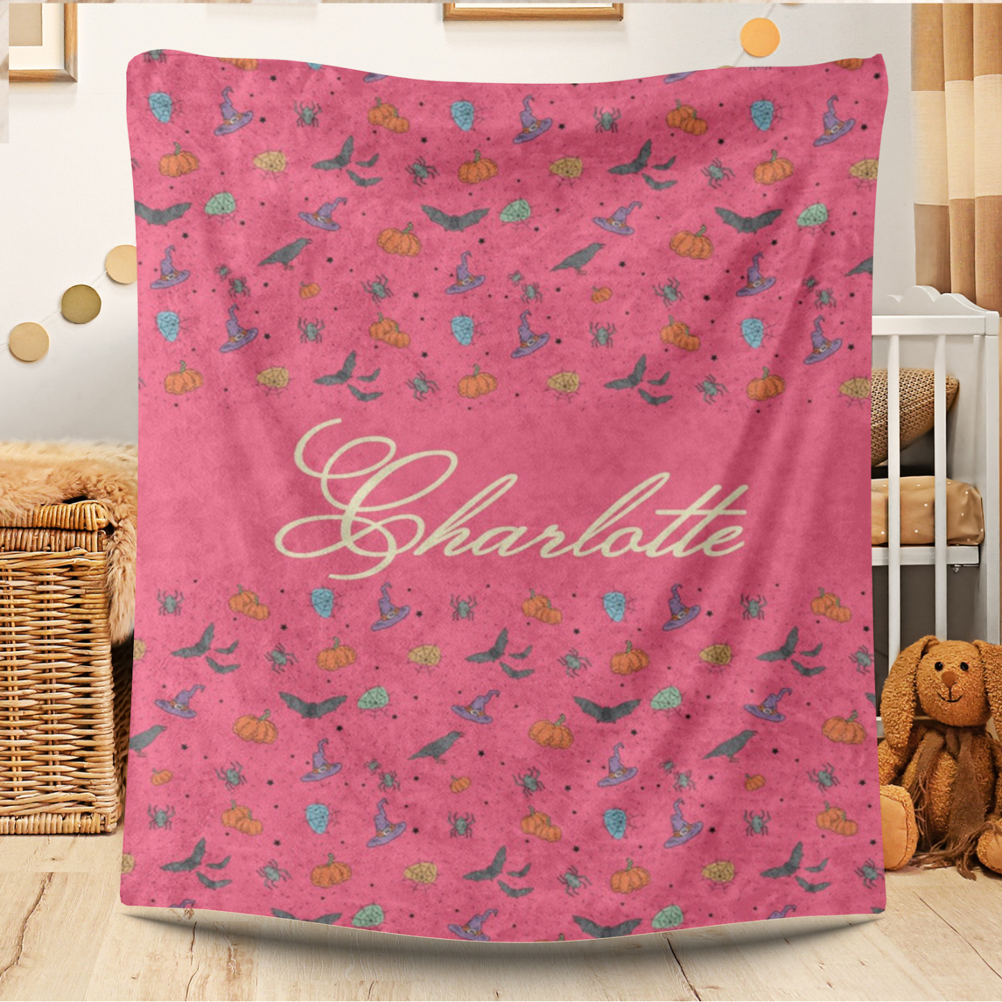 Customizable Pattern Blanket With Name