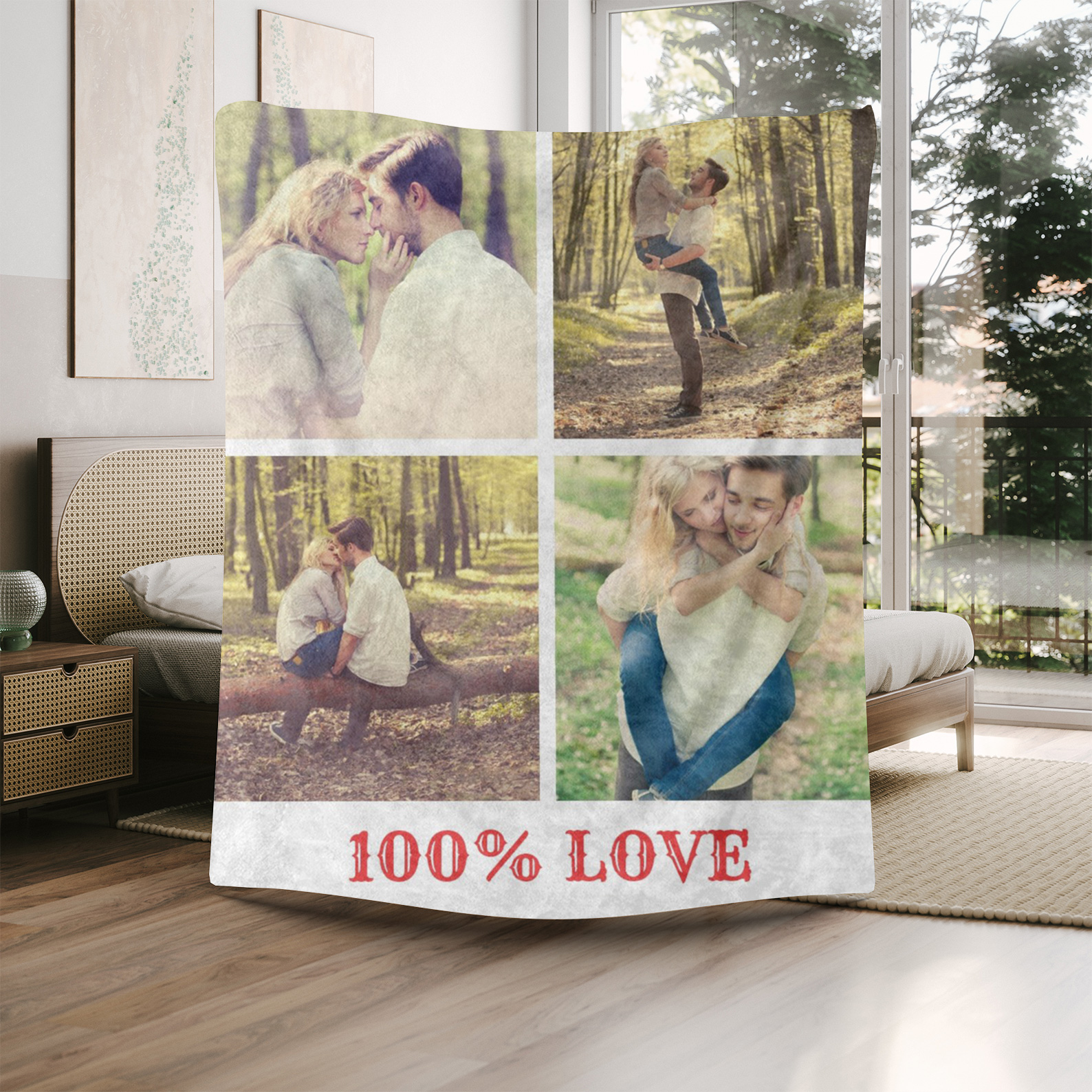 100% LOVE Photo Blanket