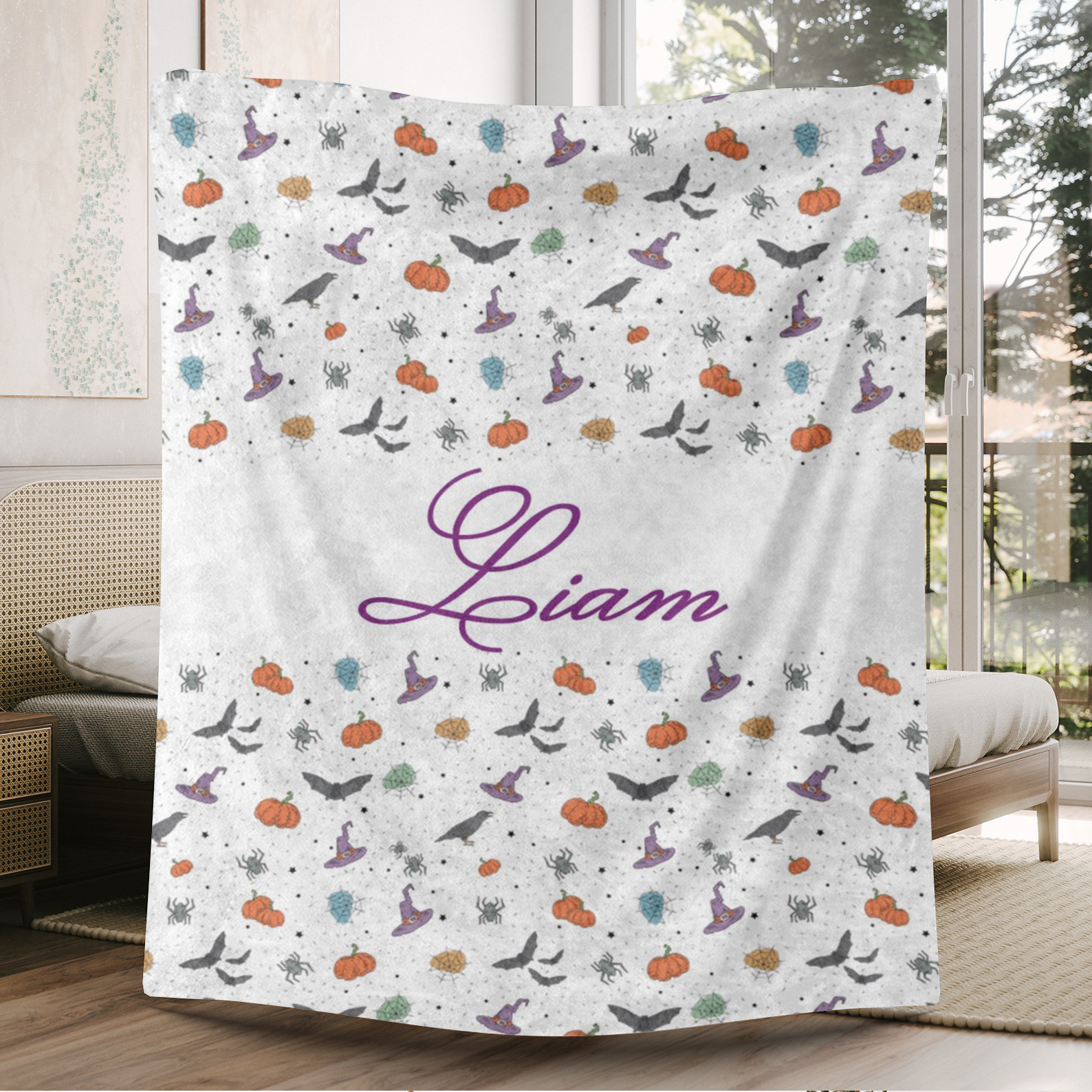 Customizable Pattern Blanket With Name