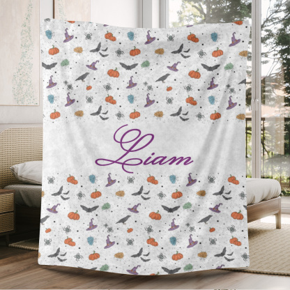 Customizable Pattern Blanket With Name