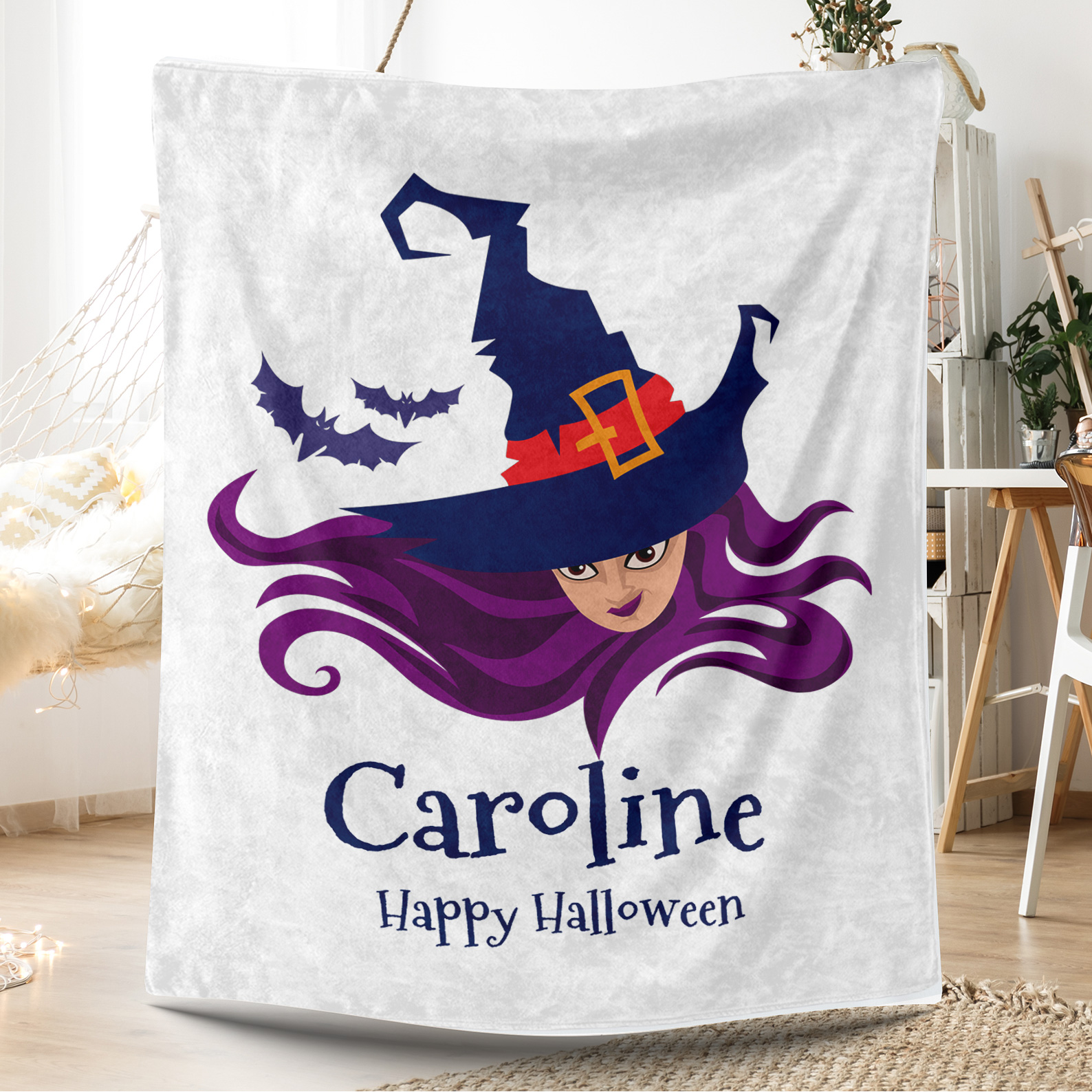 Witch Custom Name Blanket