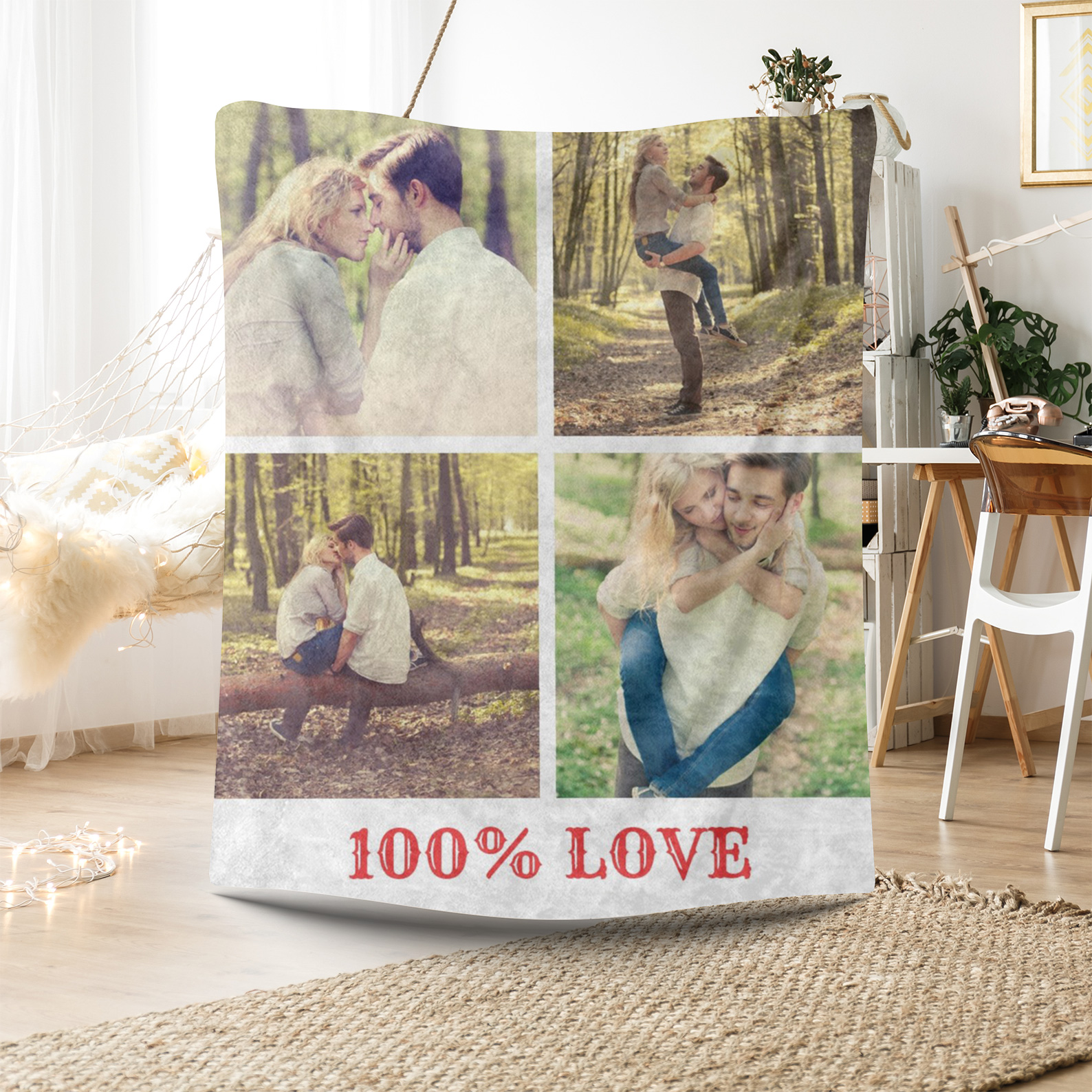 100% LOVE Photo Blanket