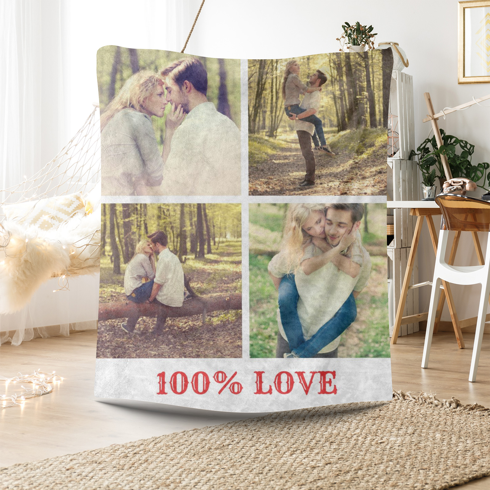 100% LOVE Photo Blanket