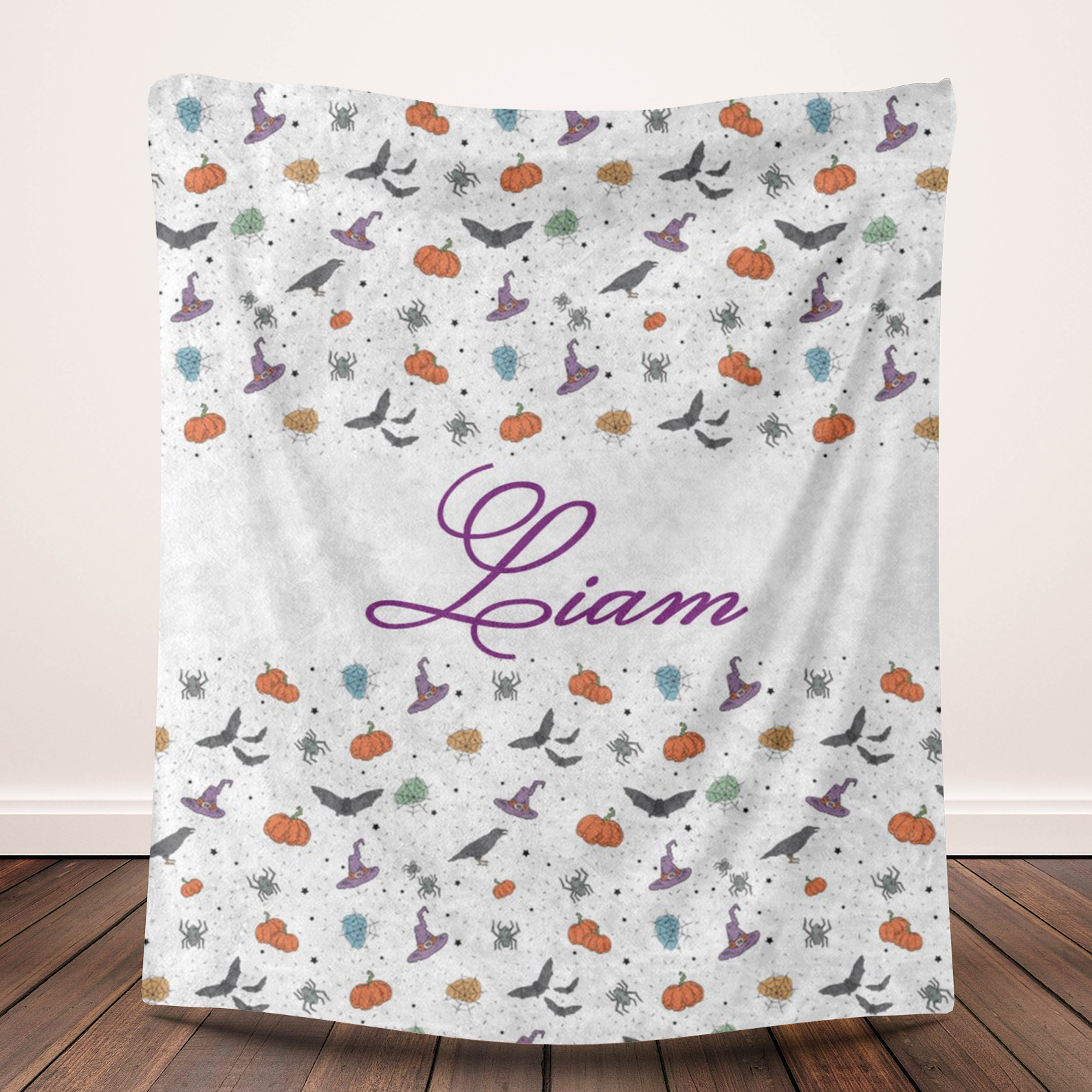 Customizable Pattern Blanket With Name