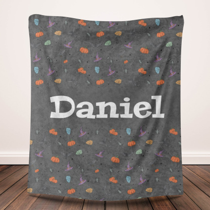 Customizable Pattern Blanket With Name