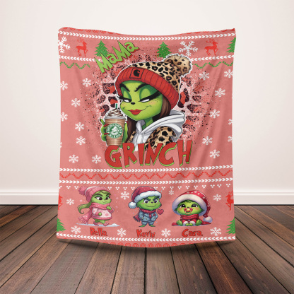Christmas Cartoon Custom Blanket