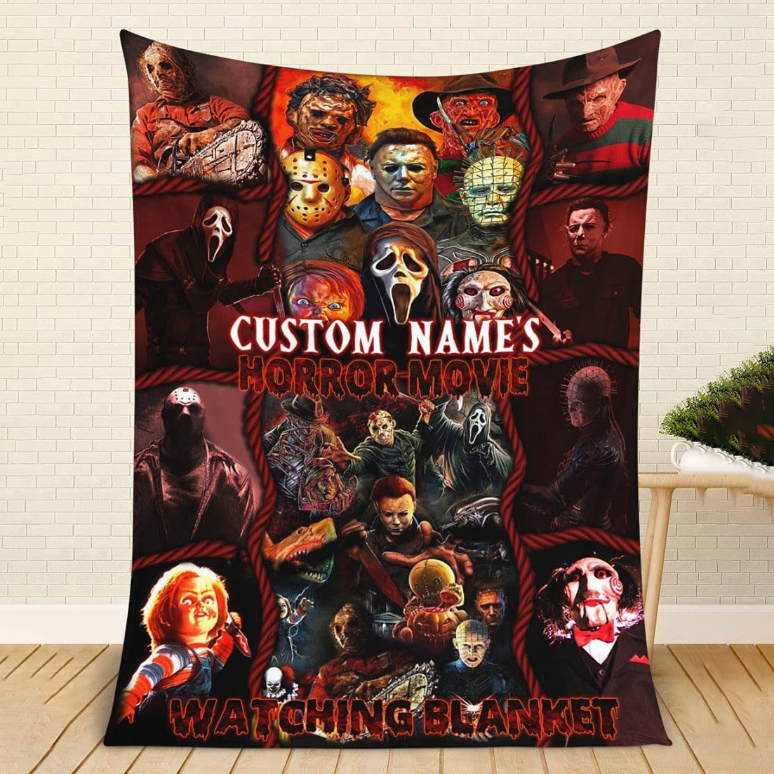 Custom Name-This is My Horror Movie Watching Blanket