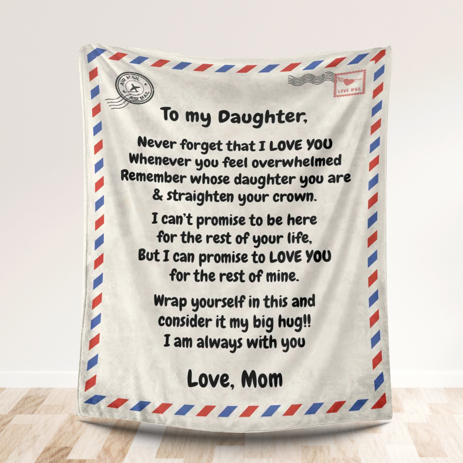 To My Daughter - Love Letter Blanket