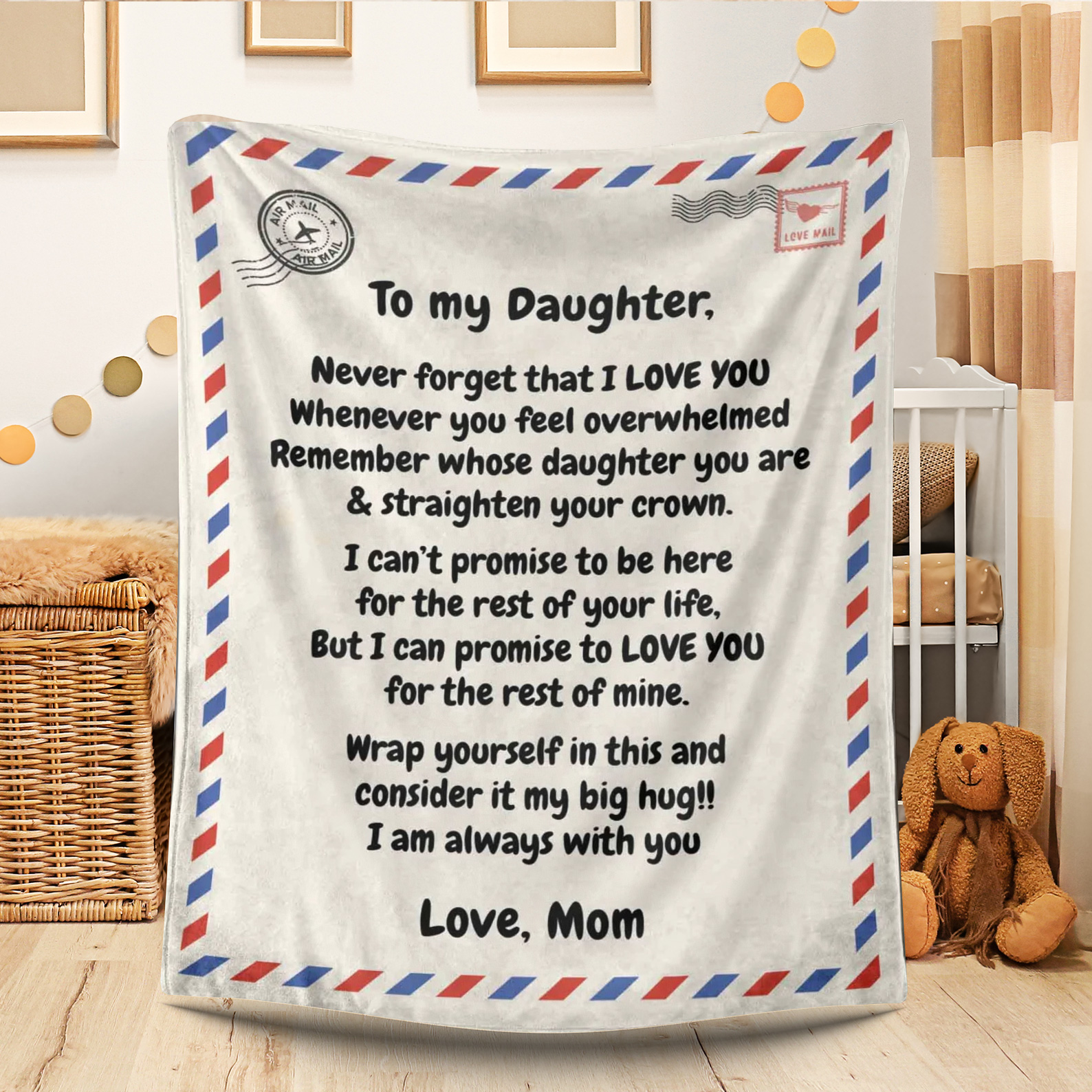 To My Daughter - Love Letter Blanket
