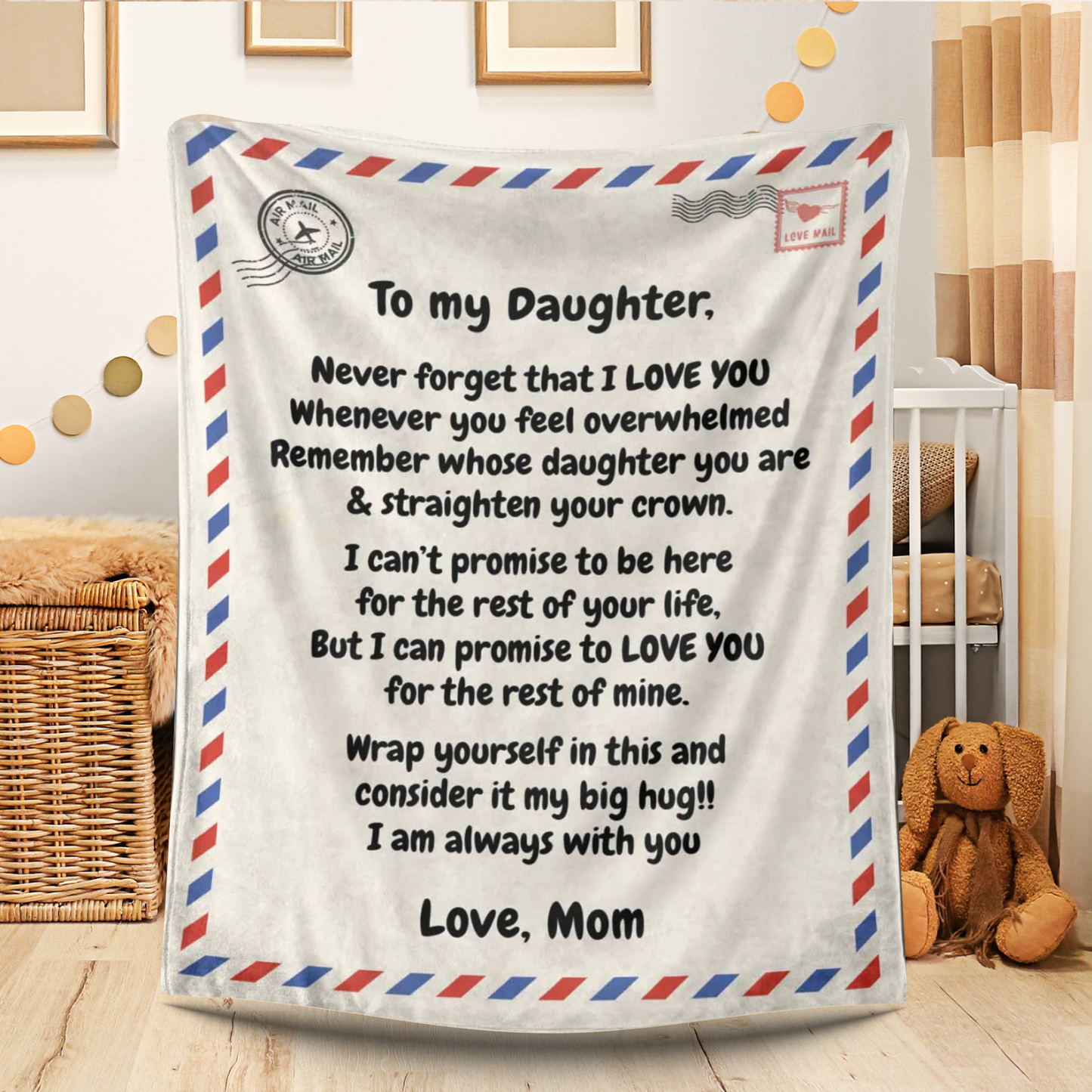 To My Daughter - Love Letter Blanket