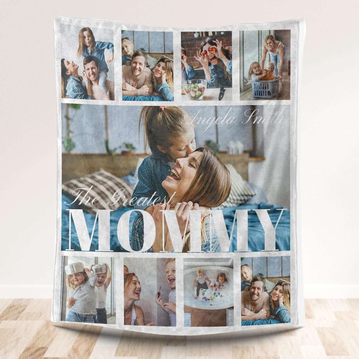 The Greatest Mother 9 Photos Fleece Blankets