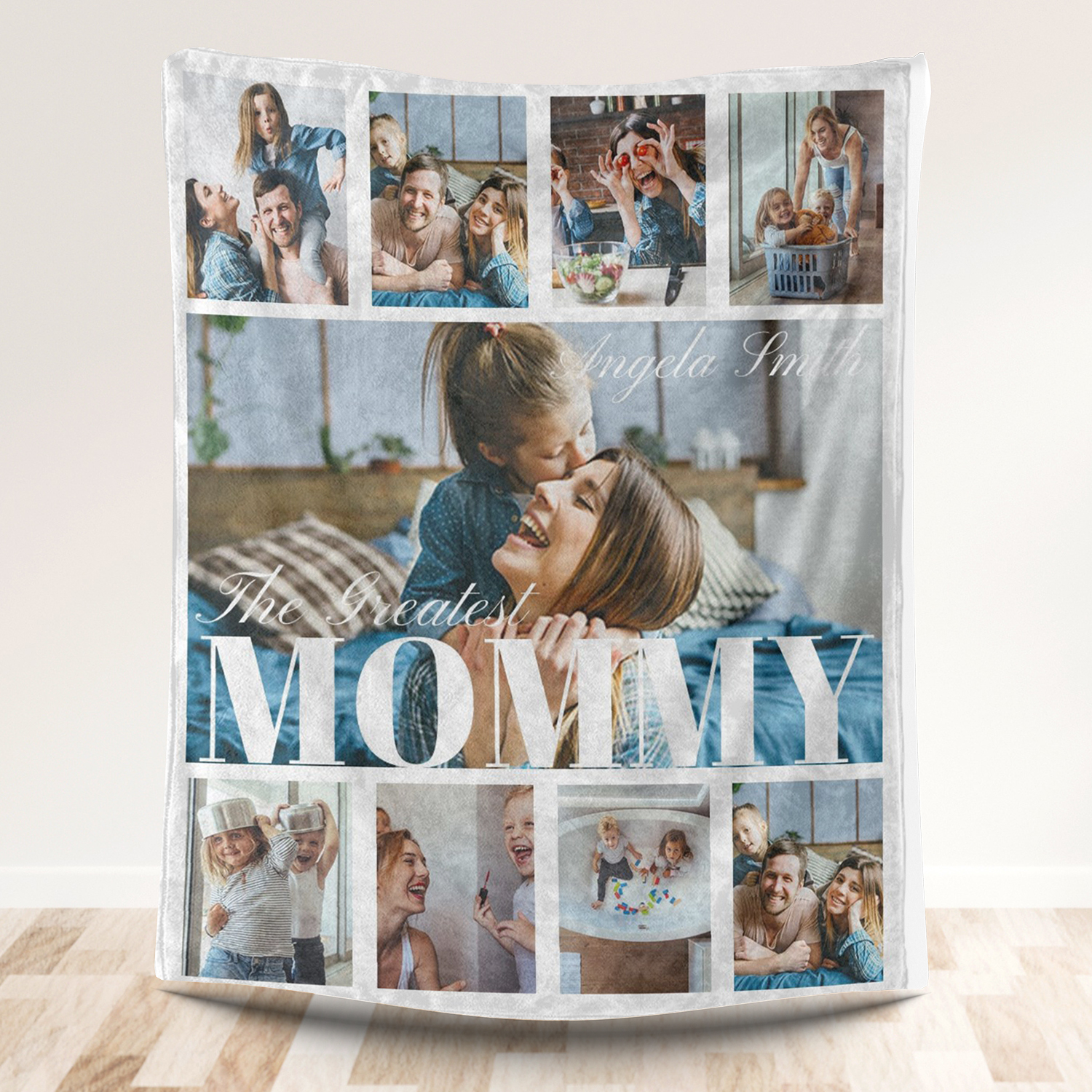 The Greatest Mother 9 Photos Fleece Blankets