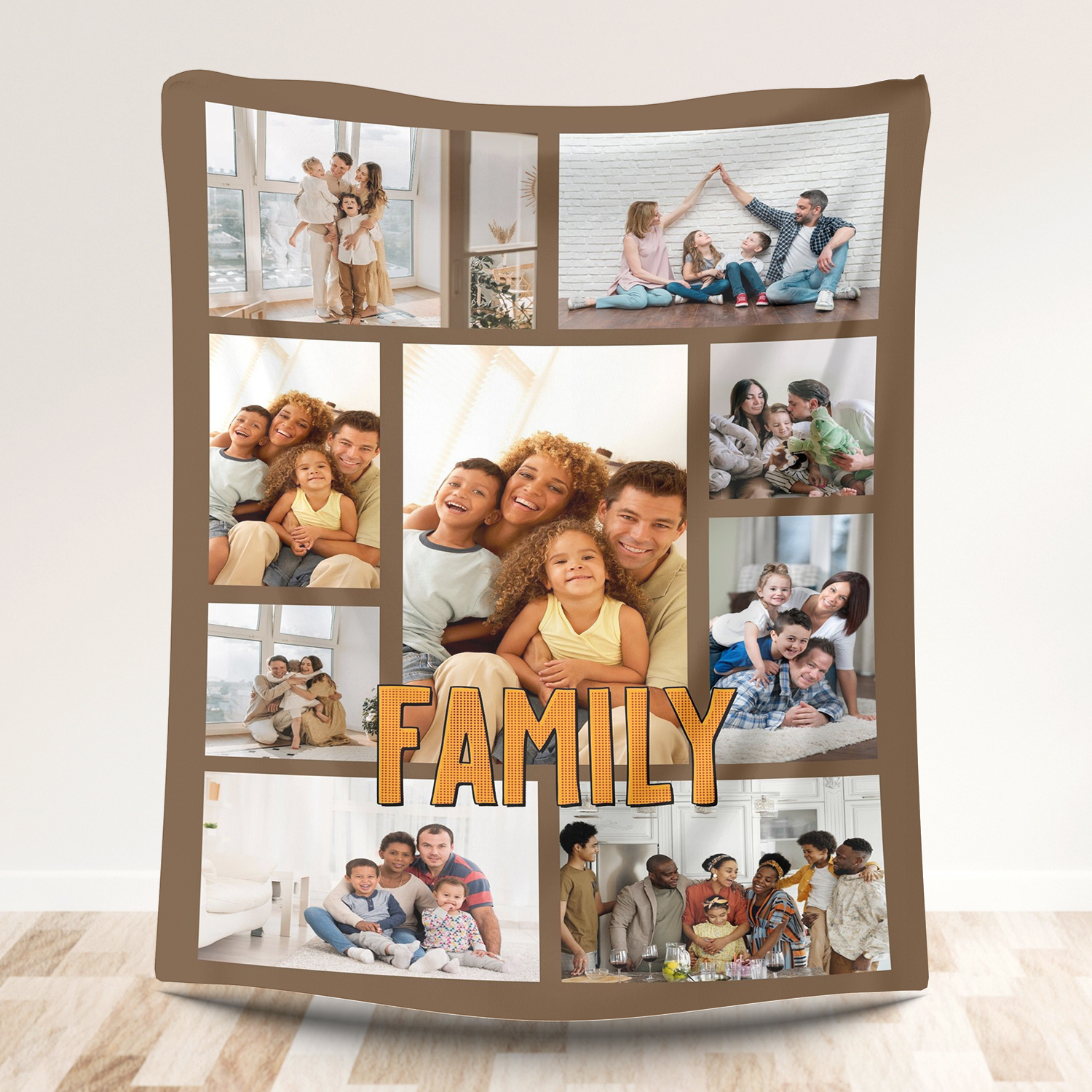 Happy Affectionate Family Custom Blanket Fleece Blankets
