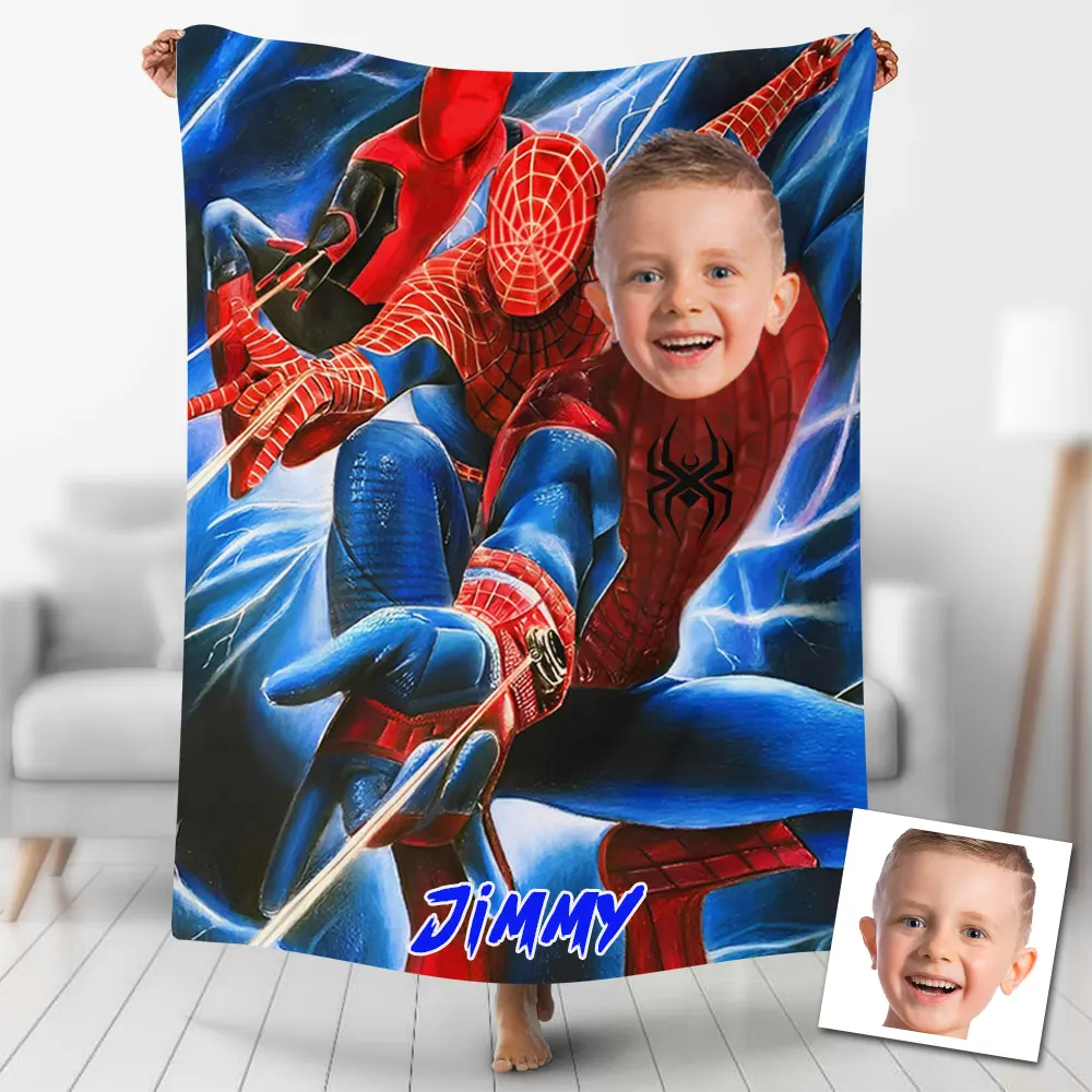 Personalized Kids Photo Blanket Gift