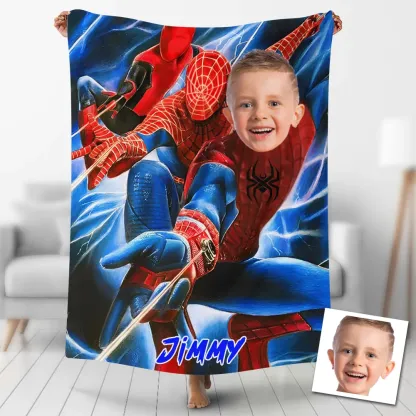 Personalized Kids Photo Blanket Gift