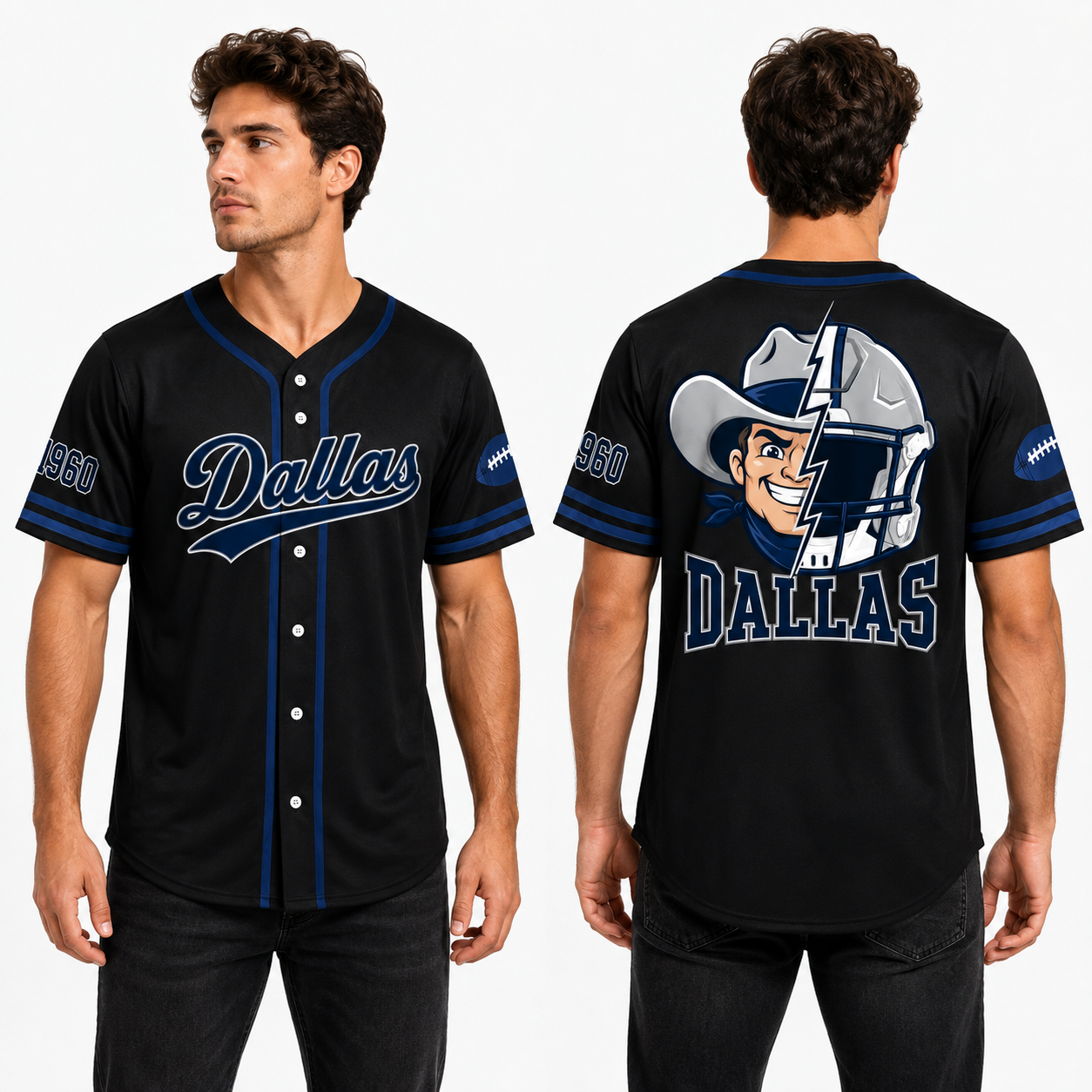 Custom Football Team Baseball Jersey