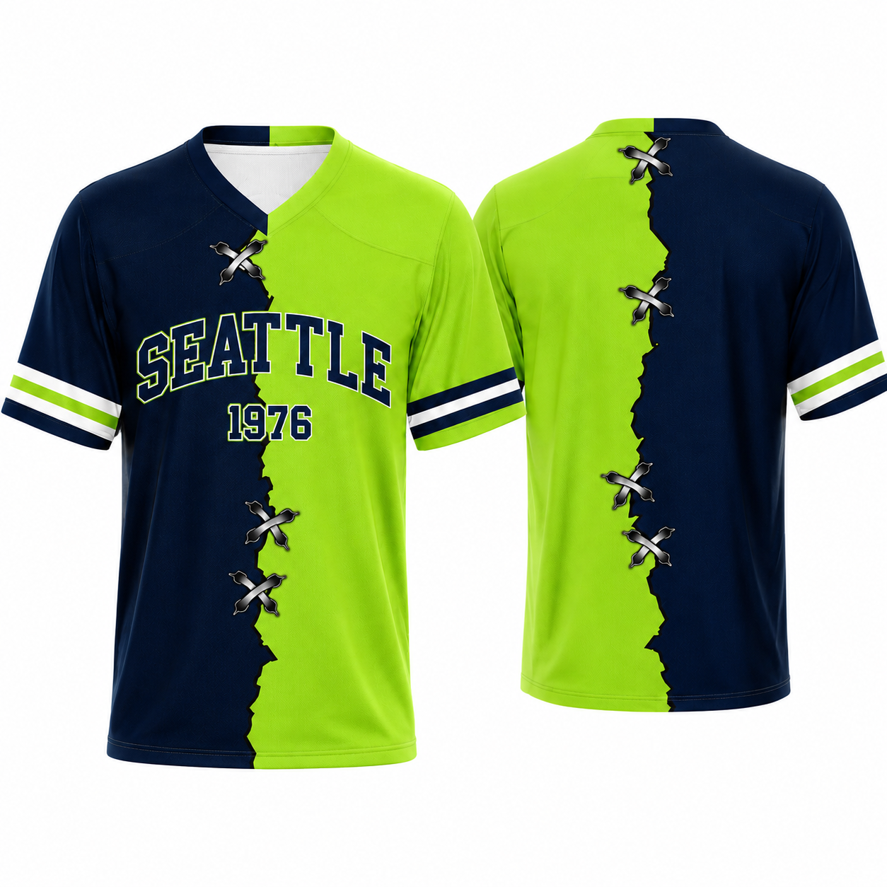 Split-Tone Custom City Pride Vintage Unisex Football T-Shirt