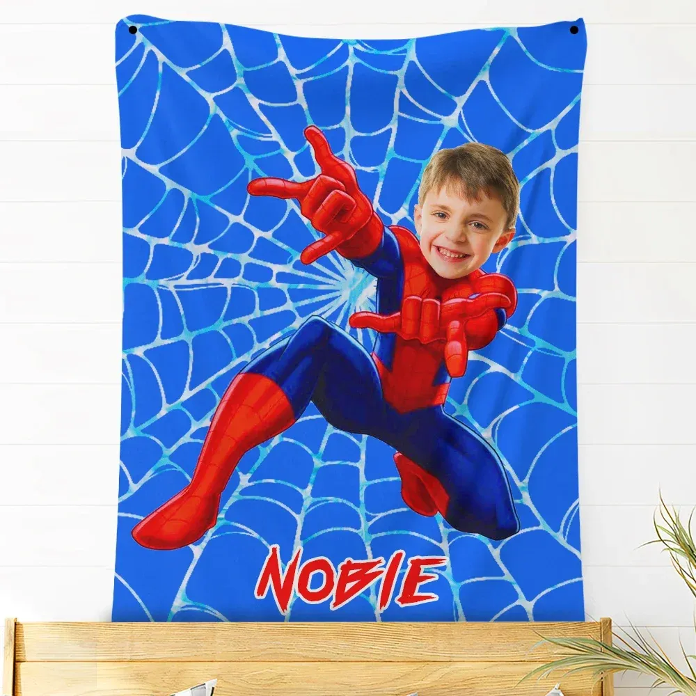 Custom Blankets Personalized Customized Superhero Fleece Blankets