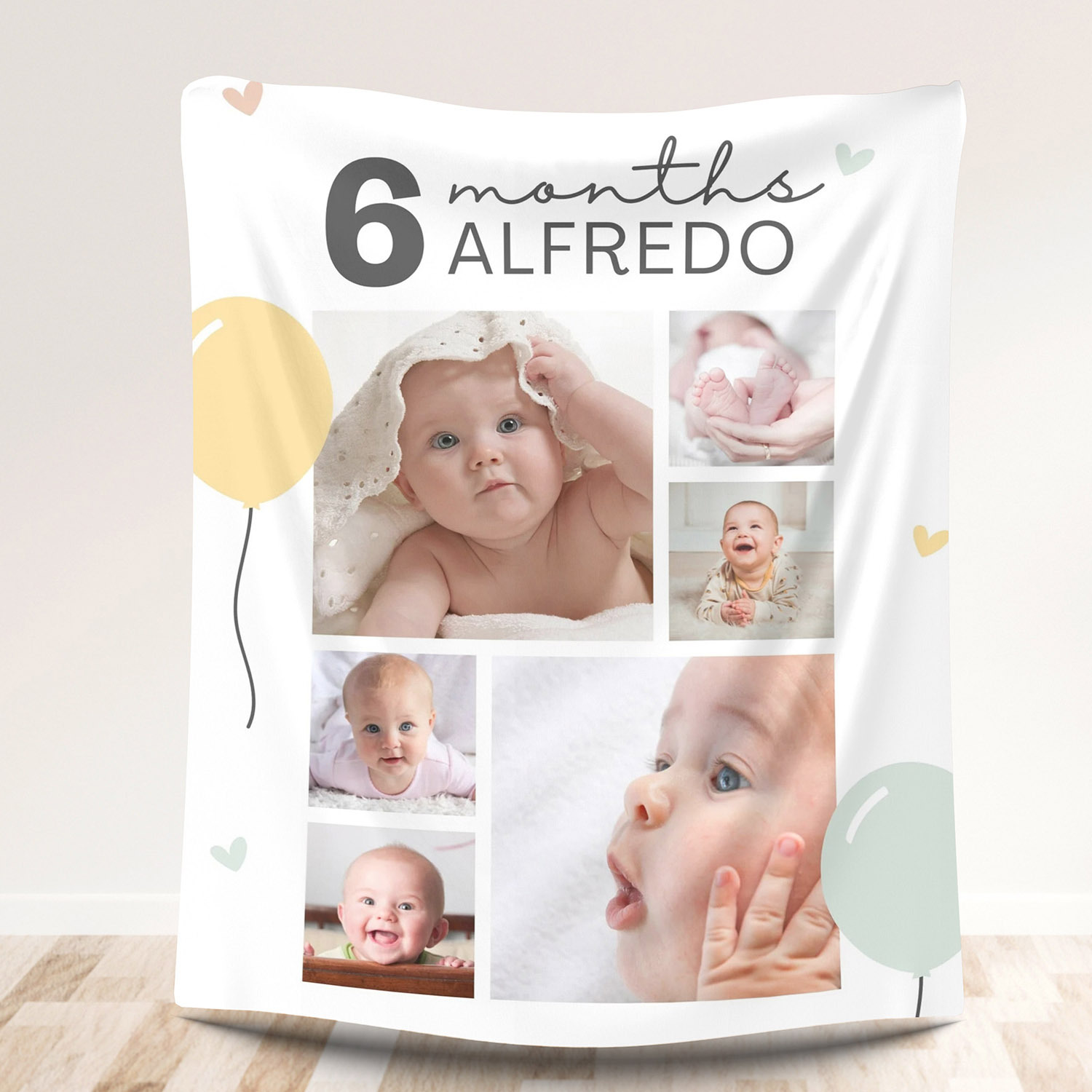 Custom Photos Warm Fleece Blanket for Baby Kids