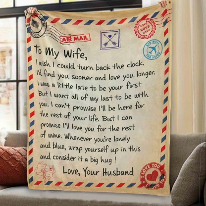 Personalized Love Letter Blanket For Her