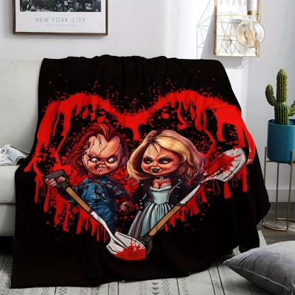 Horror Blanket Cozy Fuzzy Plush Throw Blanket