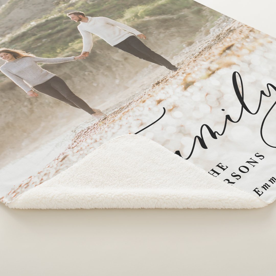 Modern Family Custom 1 Photo Blanket