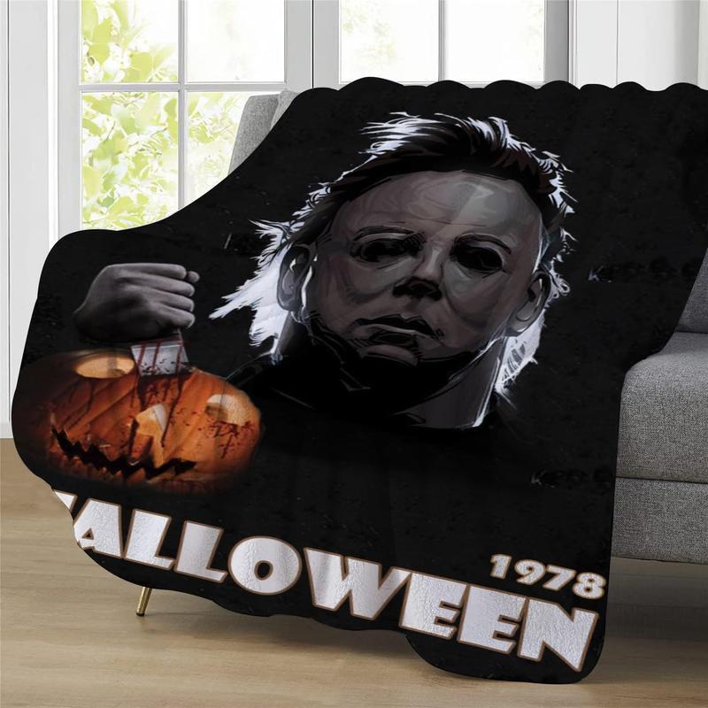 Michael Myers Halloween jack-o-lantern Horror Blanket
