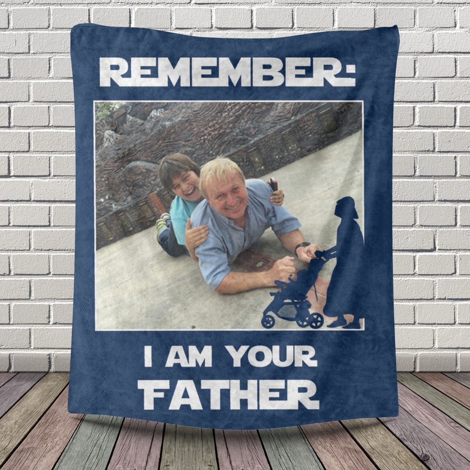Your Father Blue 1 Photo Fleece Blankets