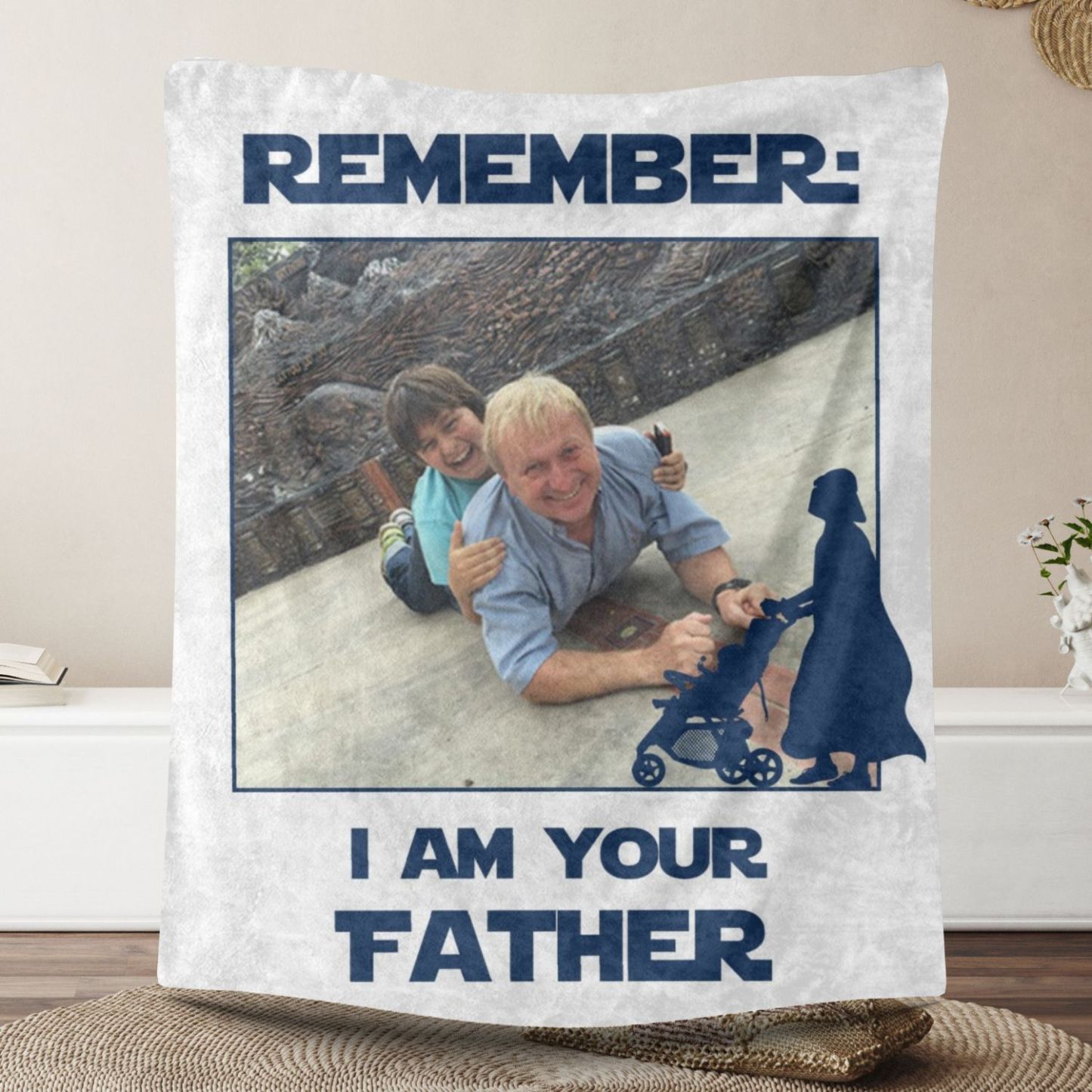 Remember I am Your Father 1 Photo Fleece Blankets