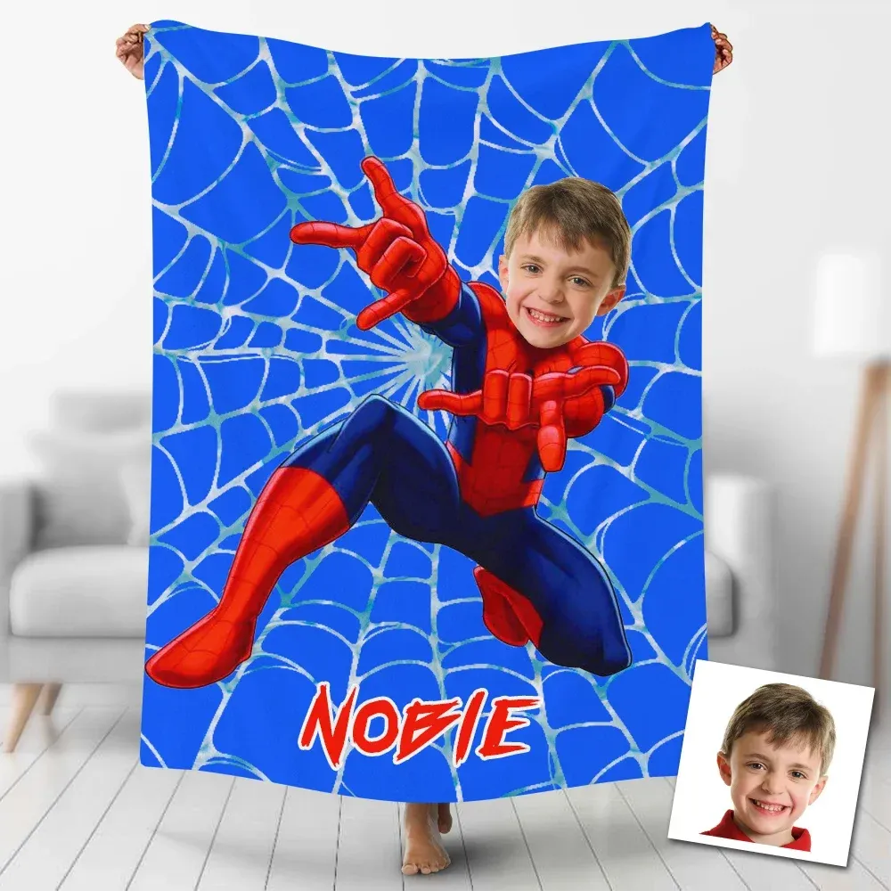 Custom Blankets Personalized Customized Superhero Fleece Blankets