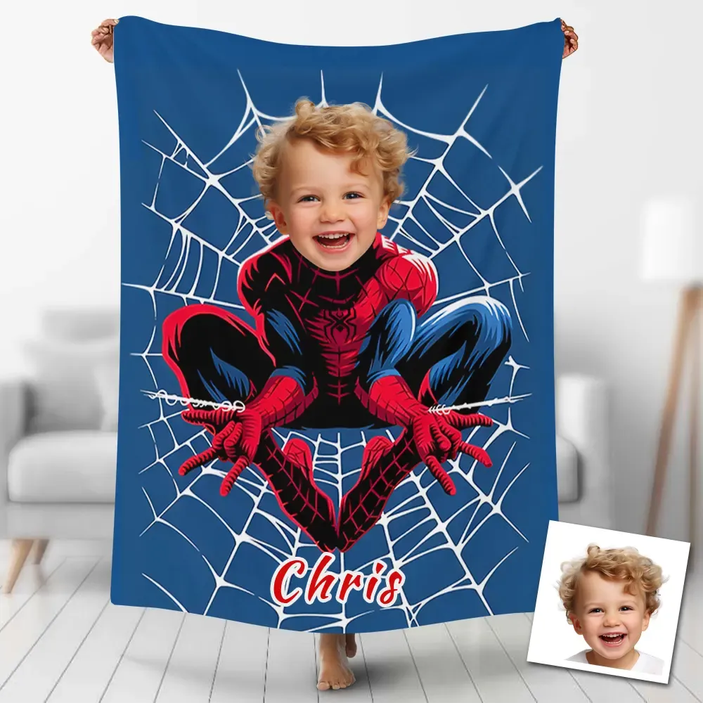 Personalized 1 Photo Anime Blanket 