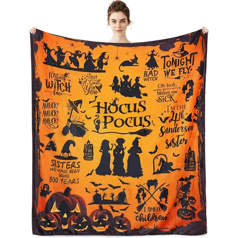Movie Witch Halloween Blanket