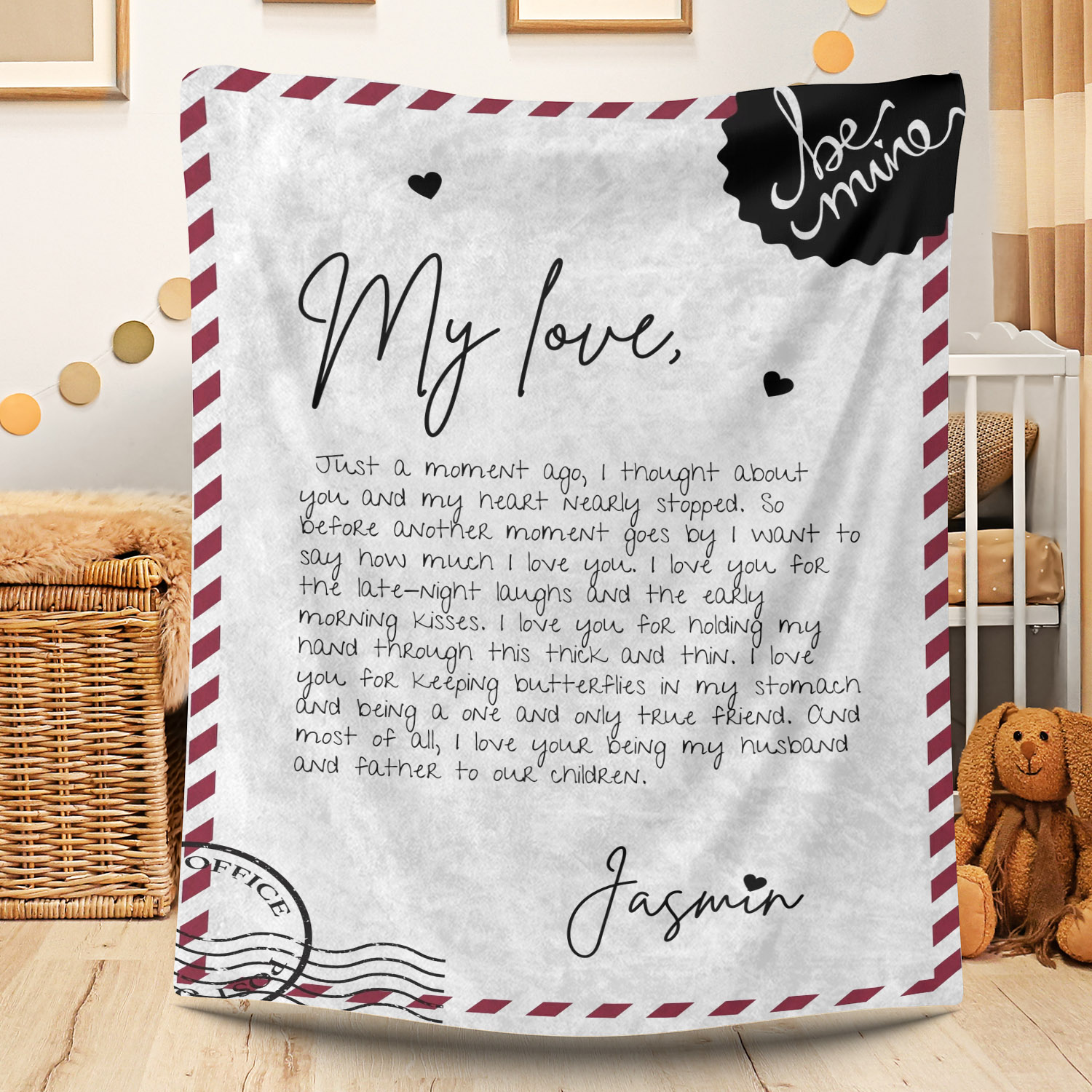 To My Love - Love Letter Blanket